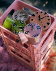 Retro ceramic clock rosefield