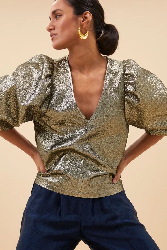 Zita Gold Blouse