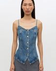 Savalto top, Sephia blue