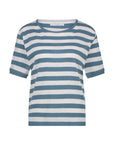 Hope big stripe top blue flame stripe