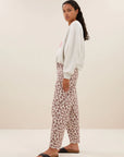 Begum pink cheetah pants