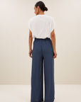 Benji viscose pants opal blue