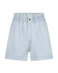 Leon bleached denim shorts