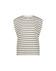 Diede breton stripe top black