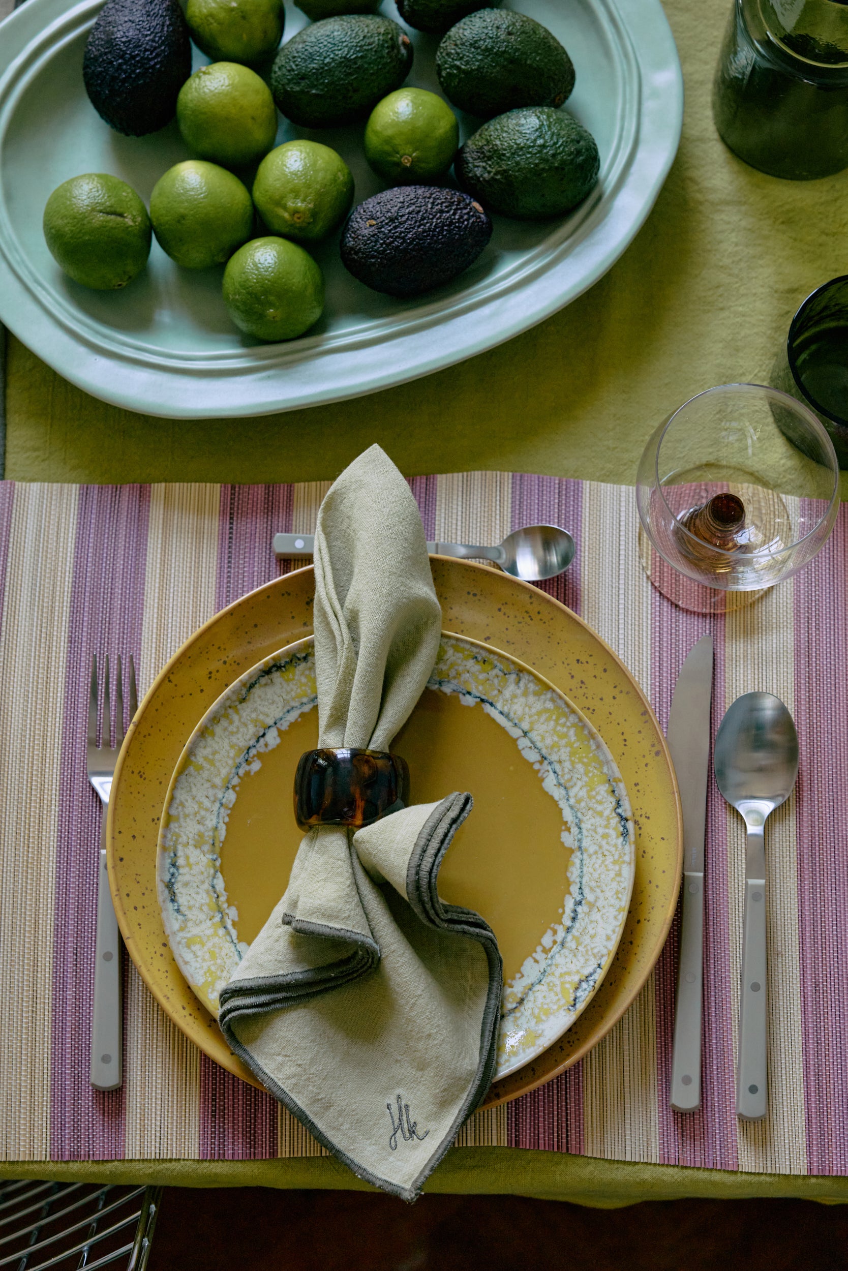 Napkin rings, sunrise (set of 4)