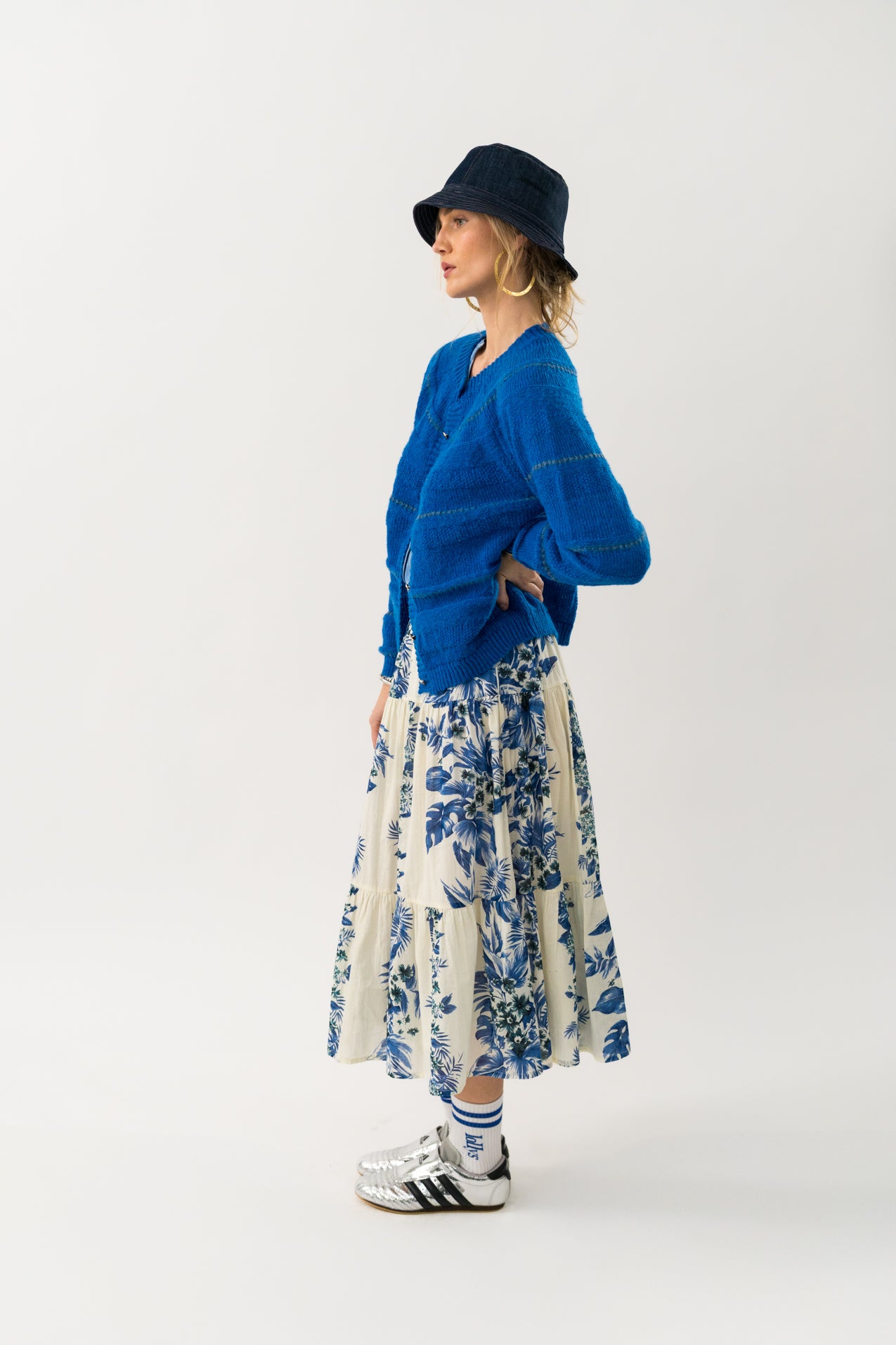 JorkLL Knit Cardigan, Neon Blue