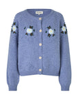 GracelynnLL Knit Cardigan, Blue Melange