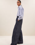 Benji dark twill pants, Midnight