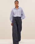 Benji dark twill pants, Midnight