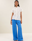 Karly flower blouse, off white