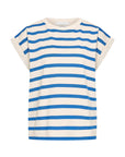 Tobi stripe top, Poppy azul blue stripe