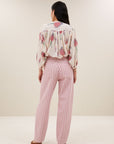 Lew pink rocky pants, pink stripe