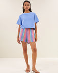 Isa rainbow shorts, rainbow stripe
