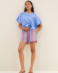 Isa rainbow shorts, rainbow stripe