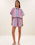 Isa rainbow shorts, rainbow stripe