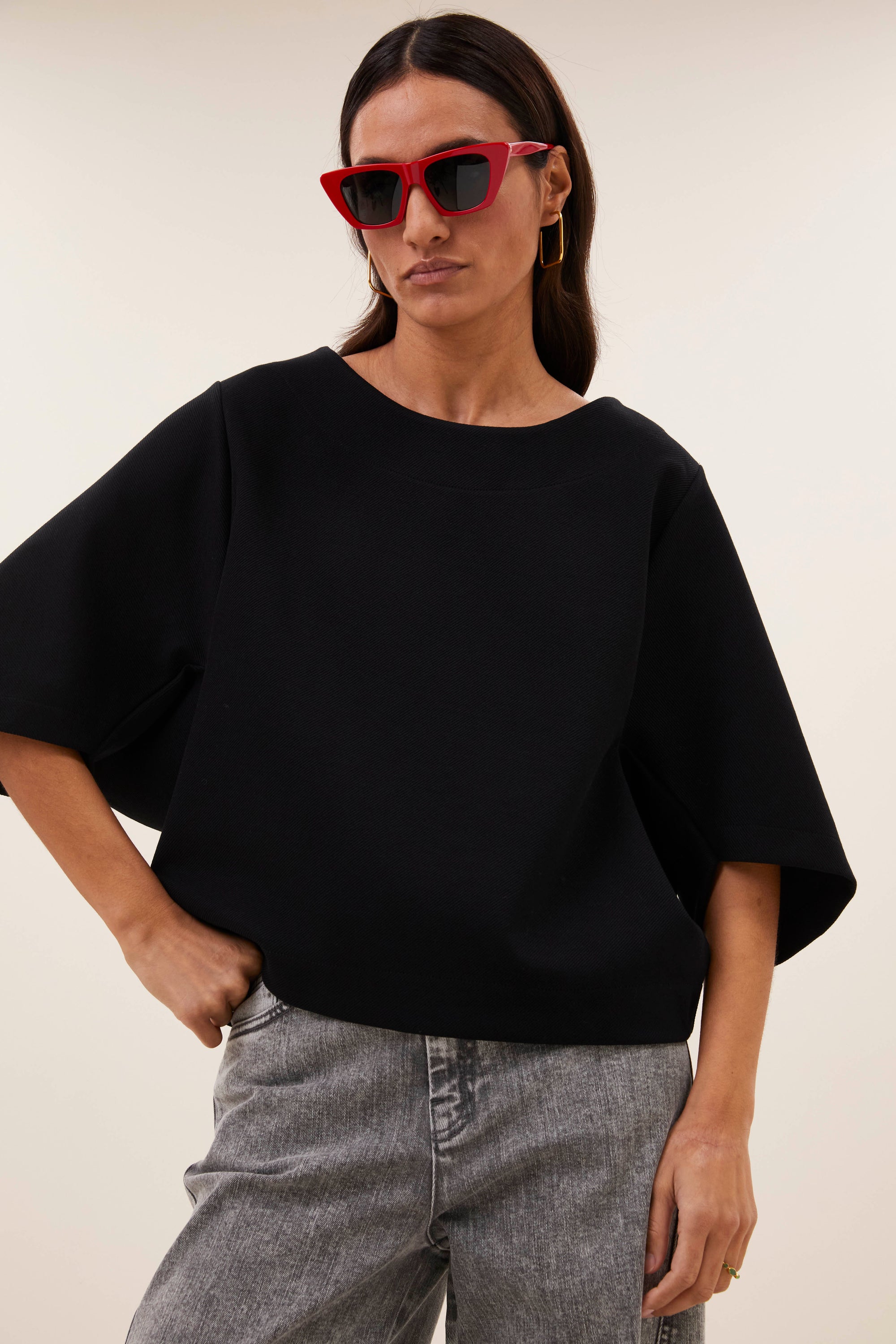 Tess top, Black