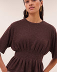 Diva sparkle top, Burgundy crush