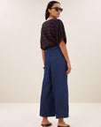 Merle big stripe top, Coffee bean