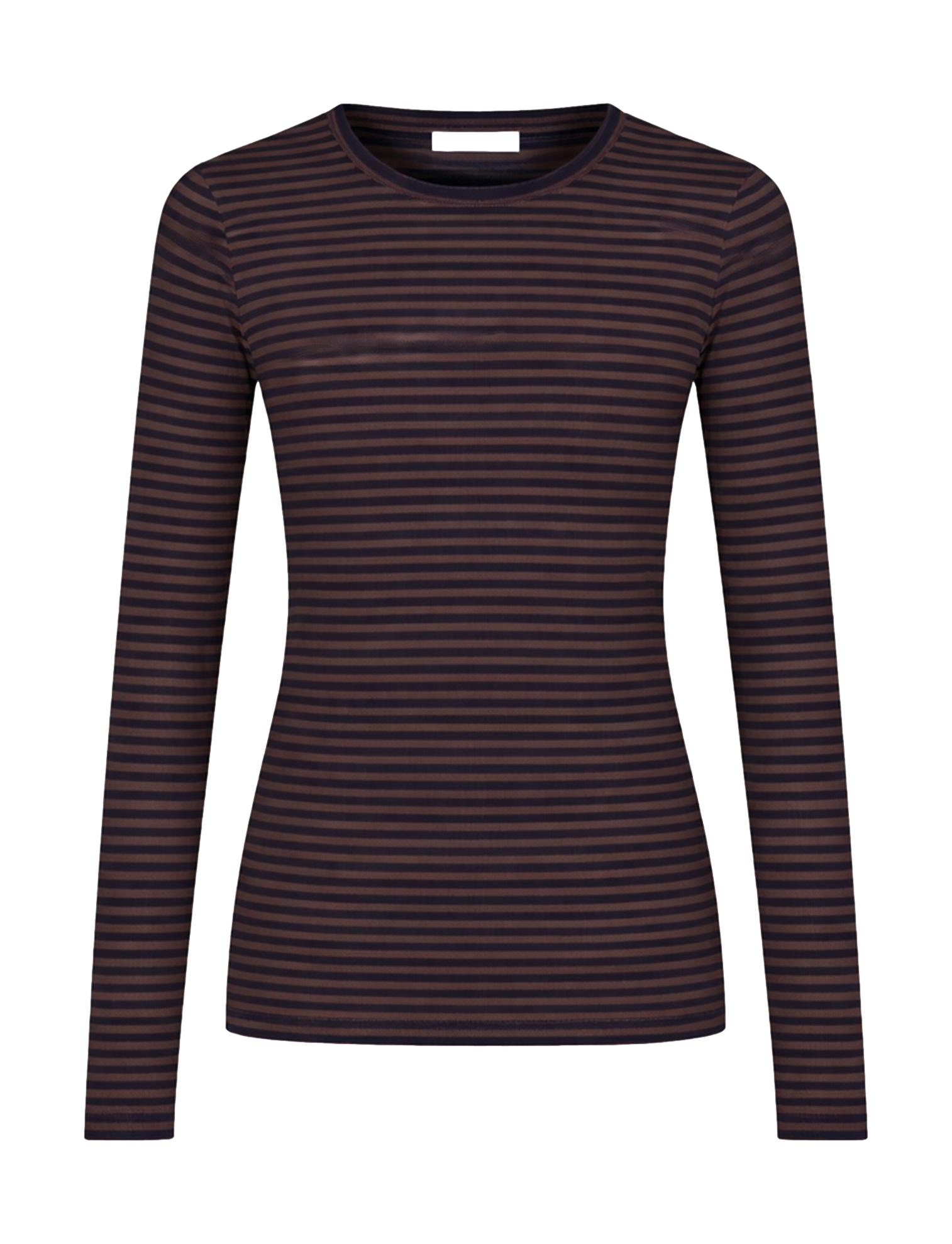 Basic ls rib top, Deep stripe