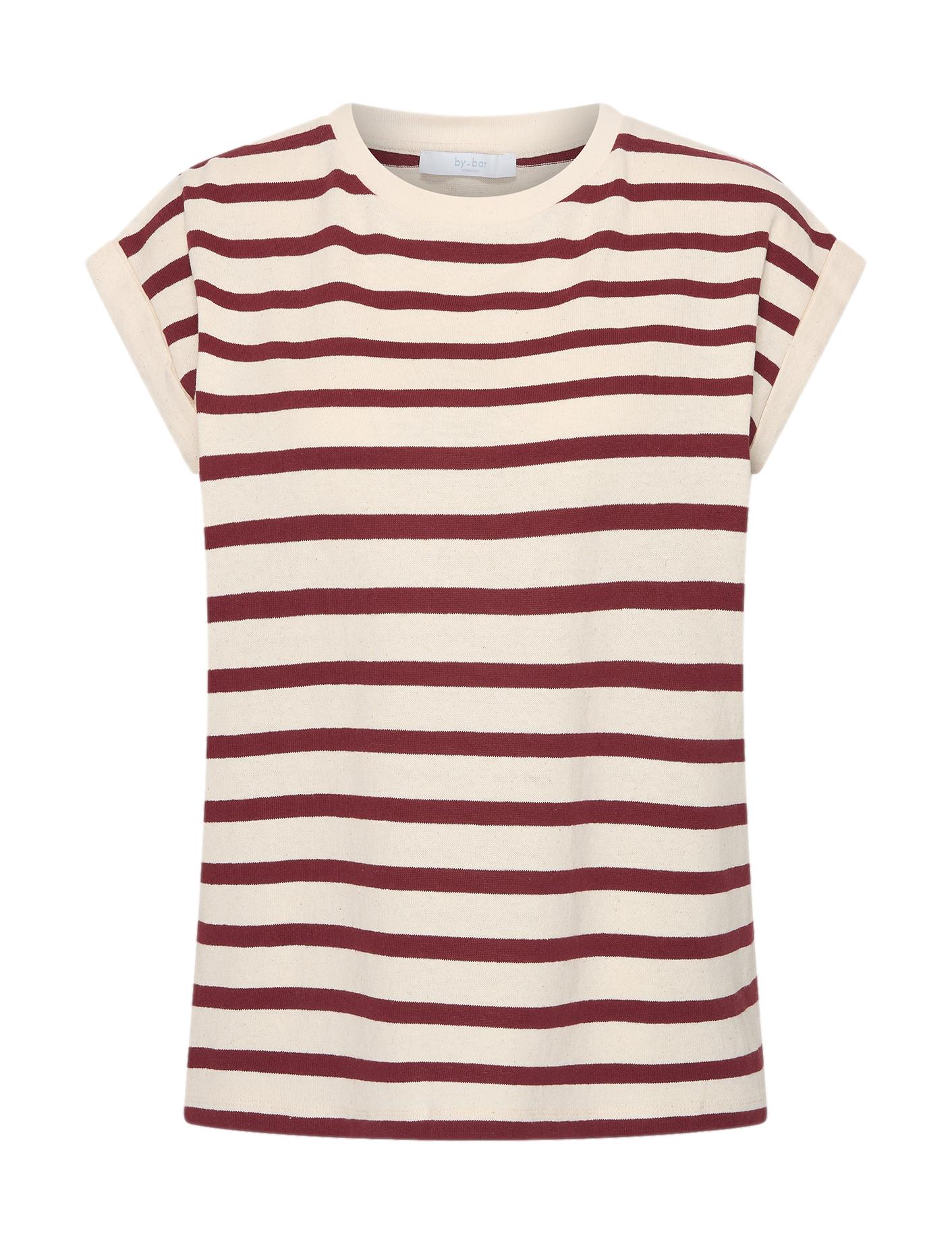Tobi stripe top, Grain wine stripe