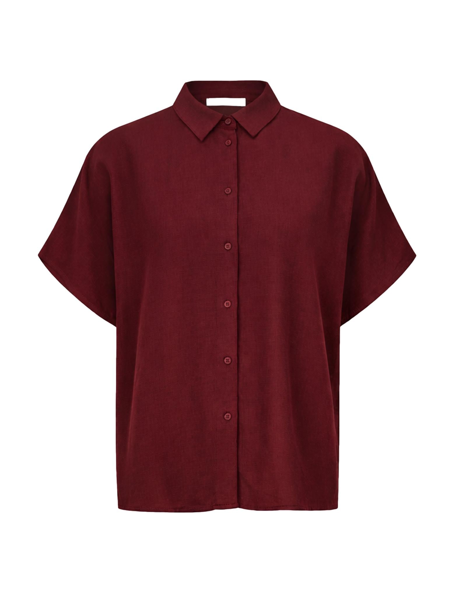 Barley viscose blouse, Wine