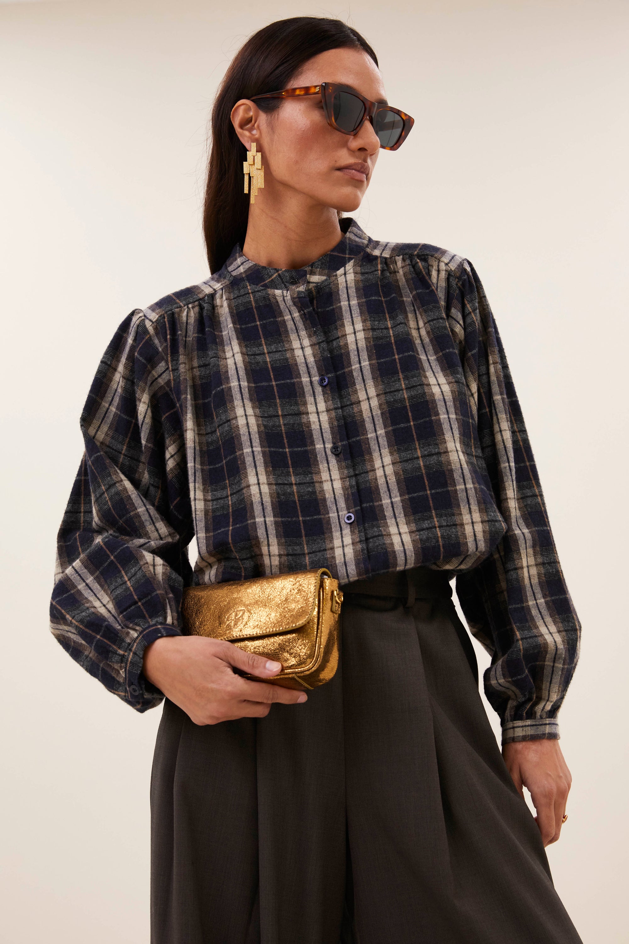 Jagger check blouse, Jagger check