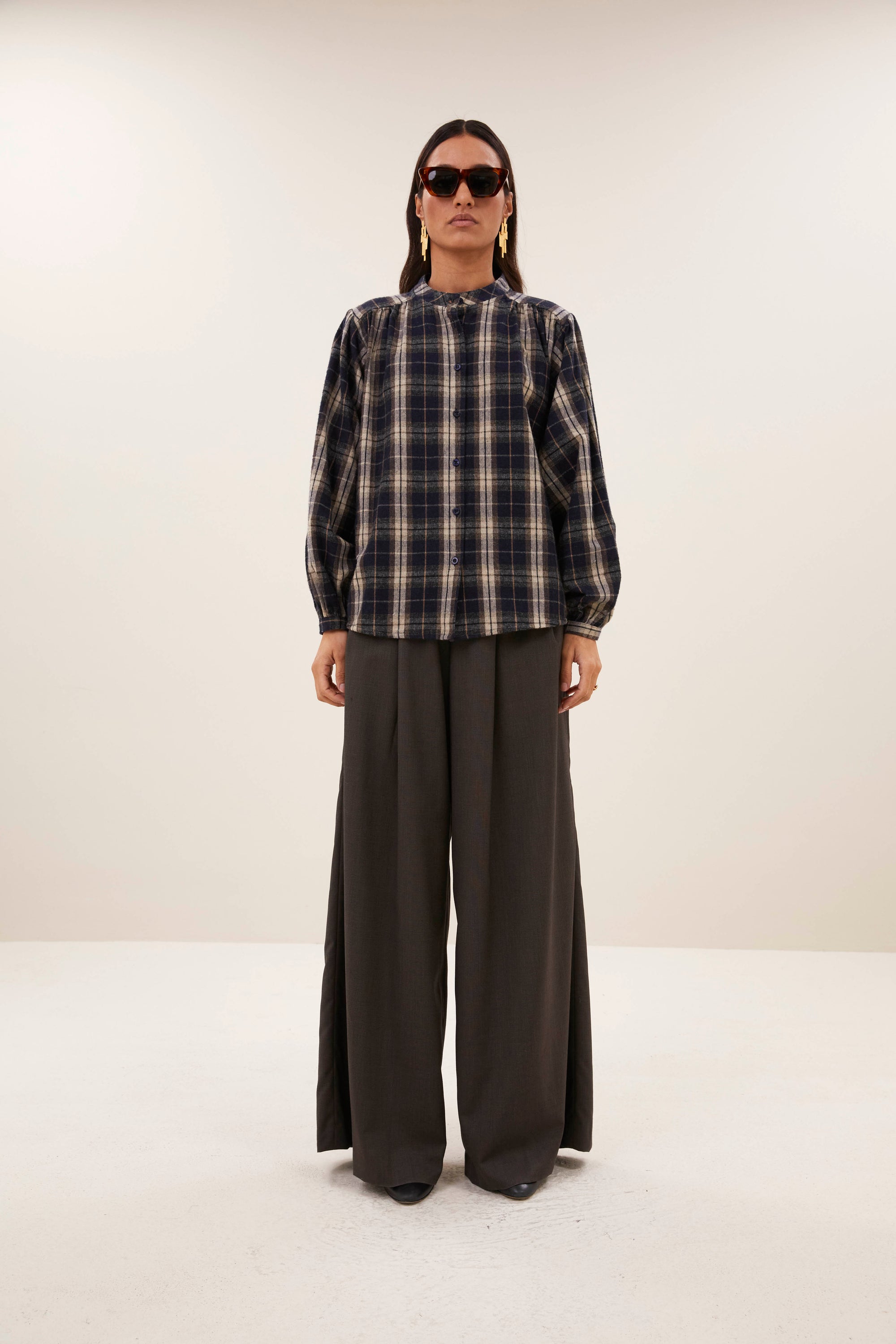 Jagger check blouse, Jagger check