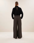 Ien viscose blouse, Jet black
