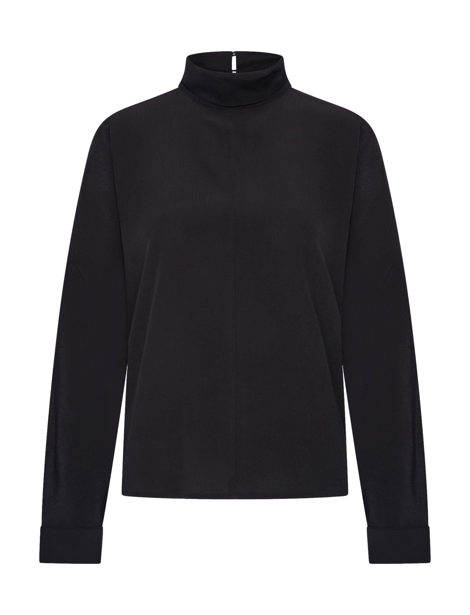 Ien viscose blouse, Jet black