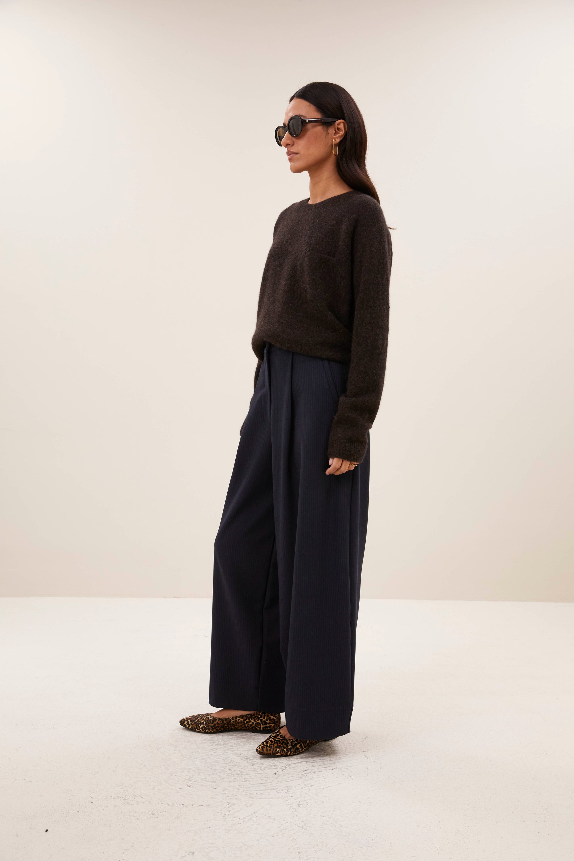 Polly pullover, Deep brown