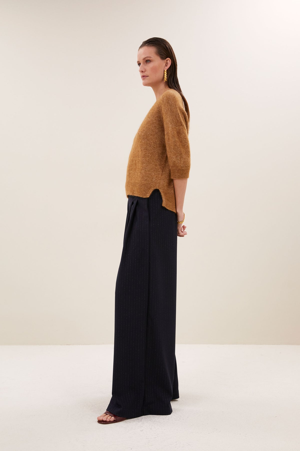 Molly sparkle pullover, camel
