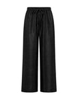 Pelle metallic pants, black