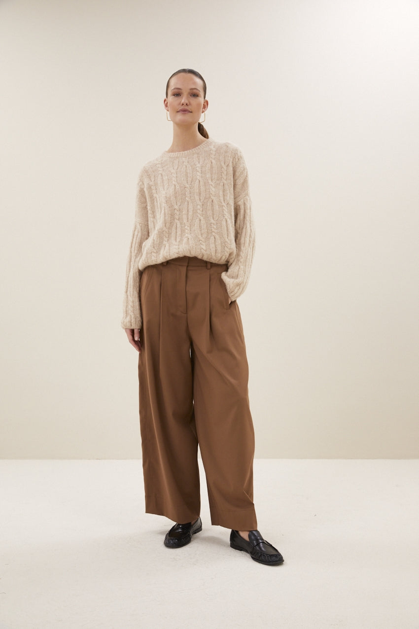 Jule camel pants, Camel