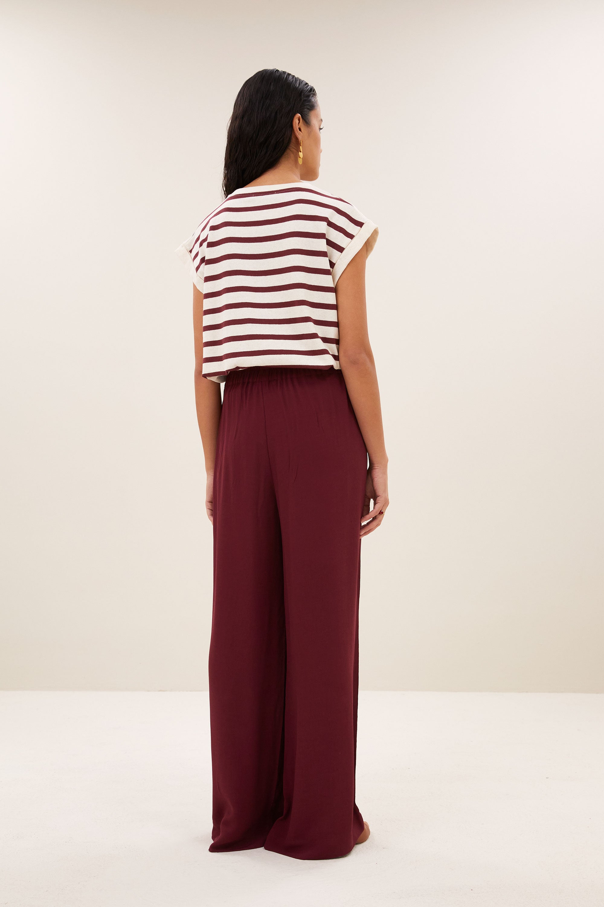 Benji viscose pants, Wine