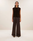 Lodi metallic pants, Bronze