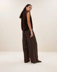 Lodi metallic pants, Bronze