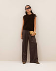 Lodi metallic pants, Bronze