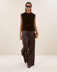 Lodi metallic pants, Bronze
