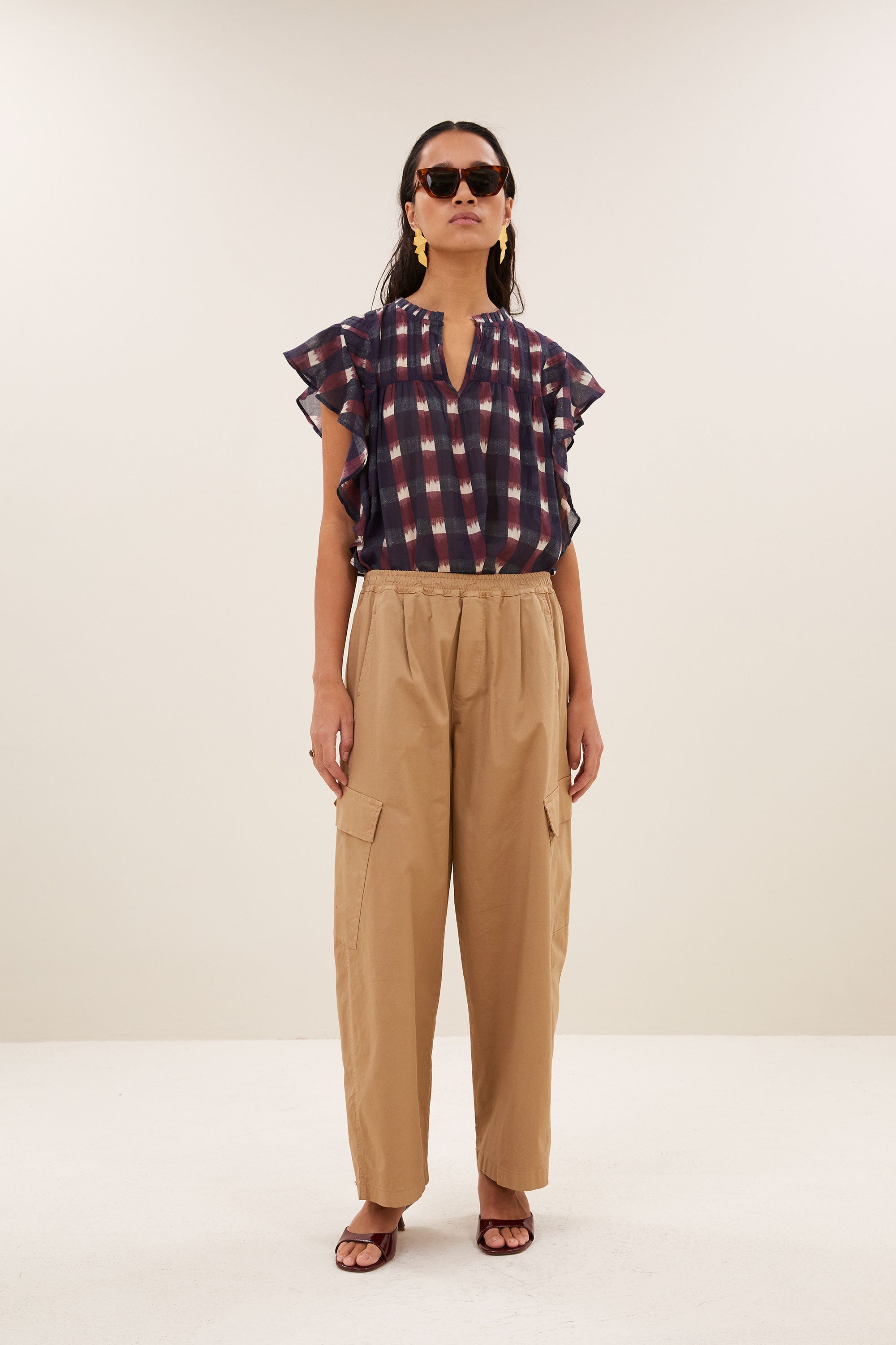 Matcha pants, Camel