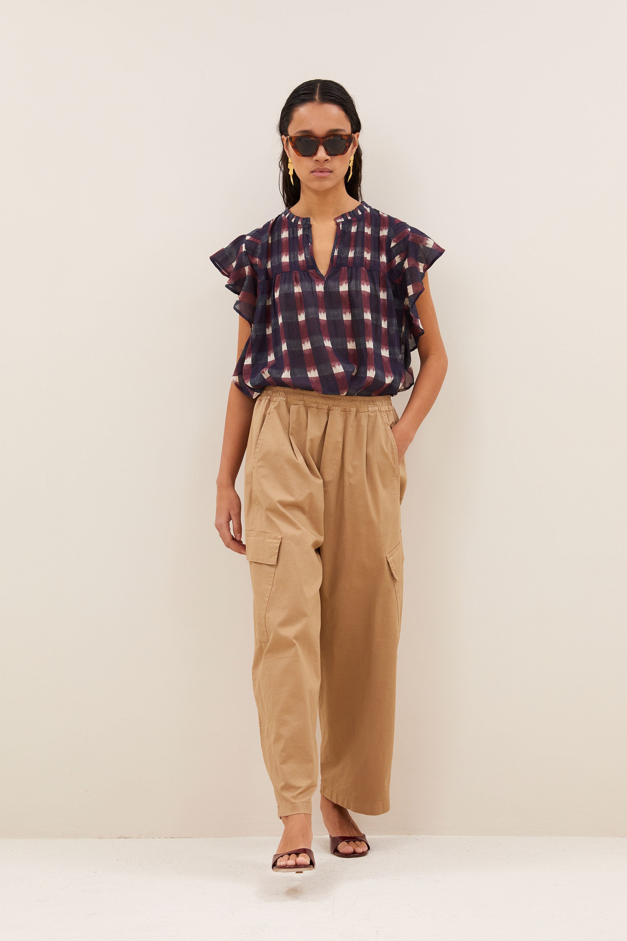 Matcha pants, Camel