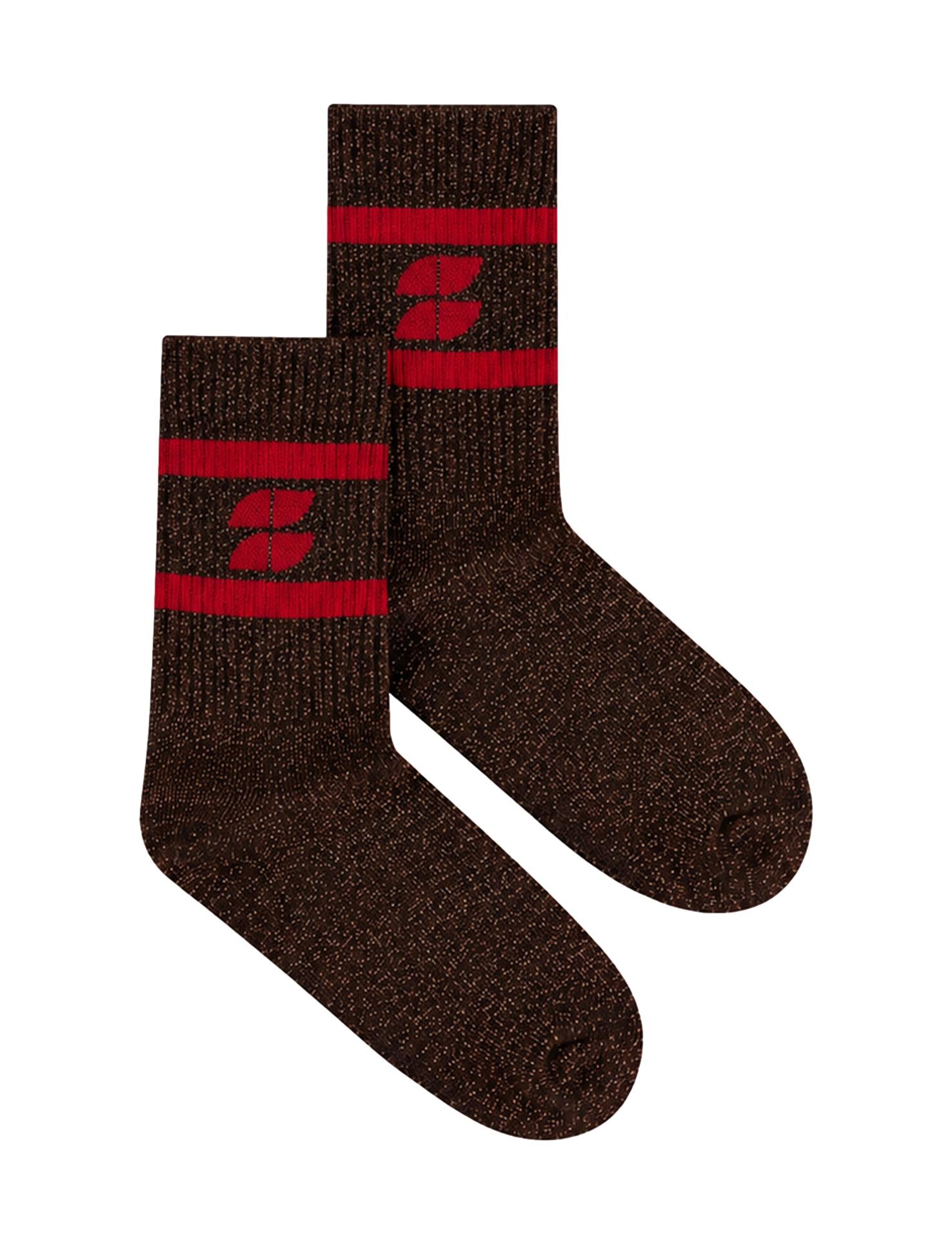 Logo glitter chocolate socks, Lollipop