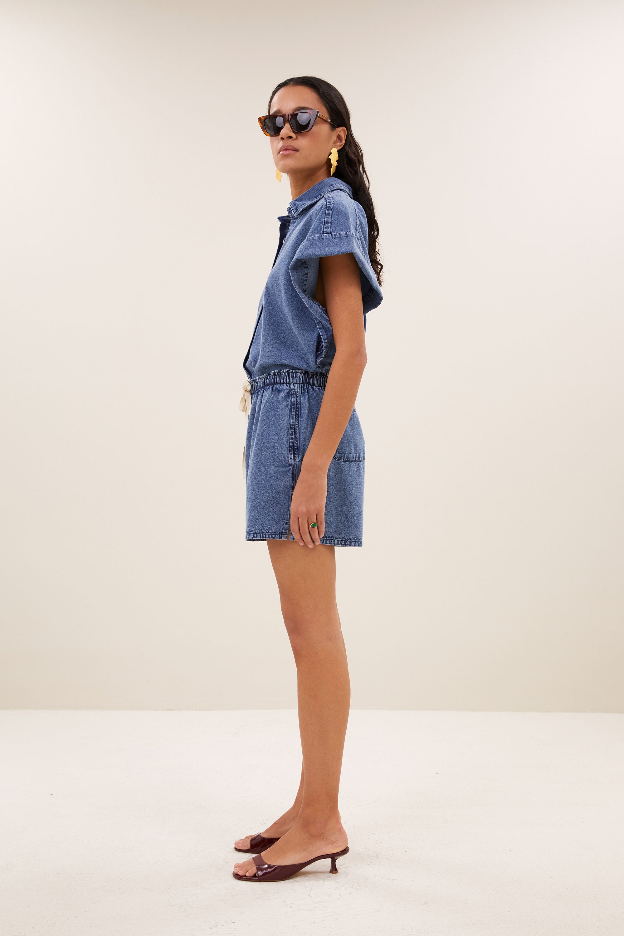 Misa denim shorts, Medium denim