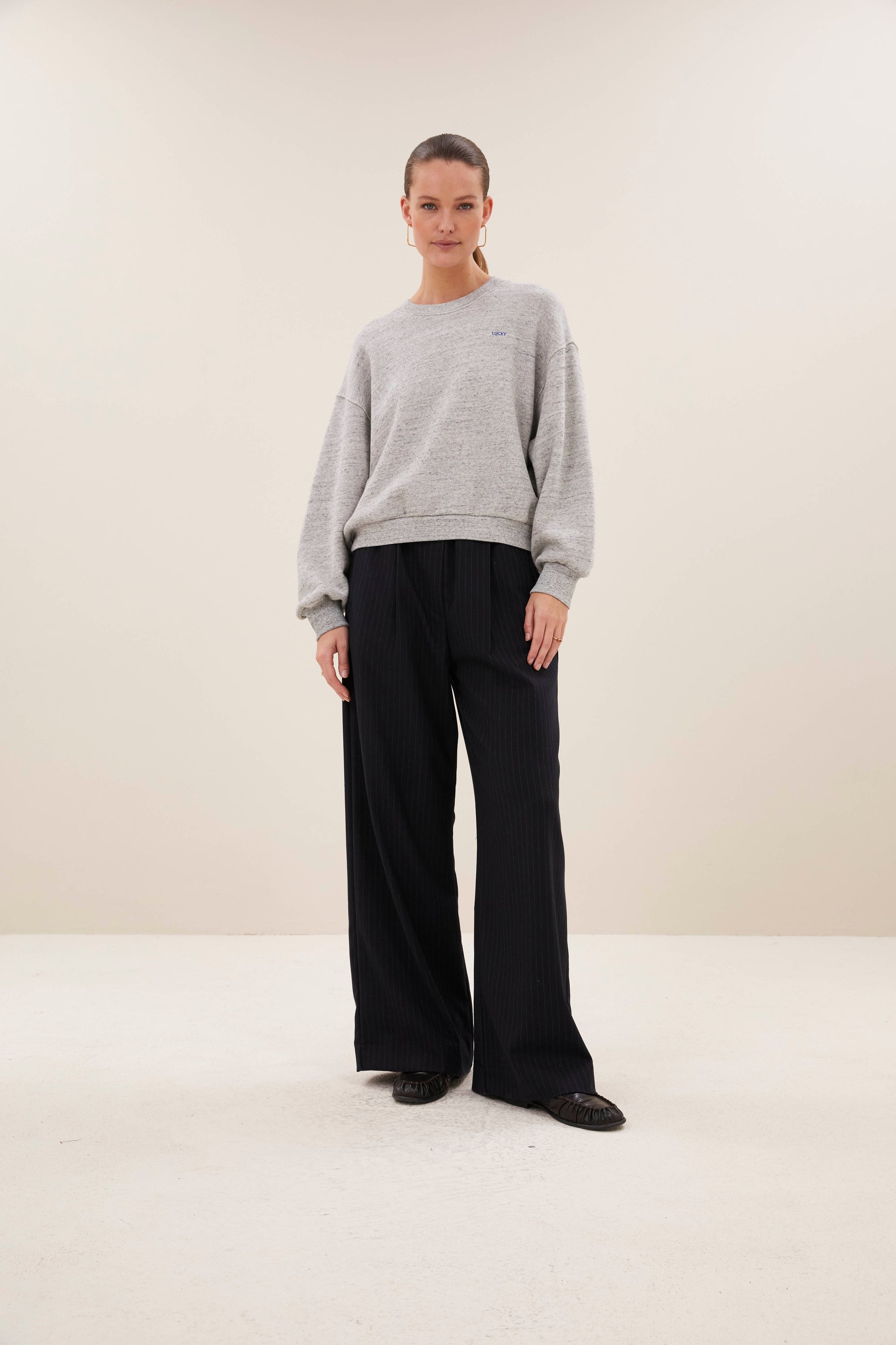 Mimi sweater, Mid grey melee