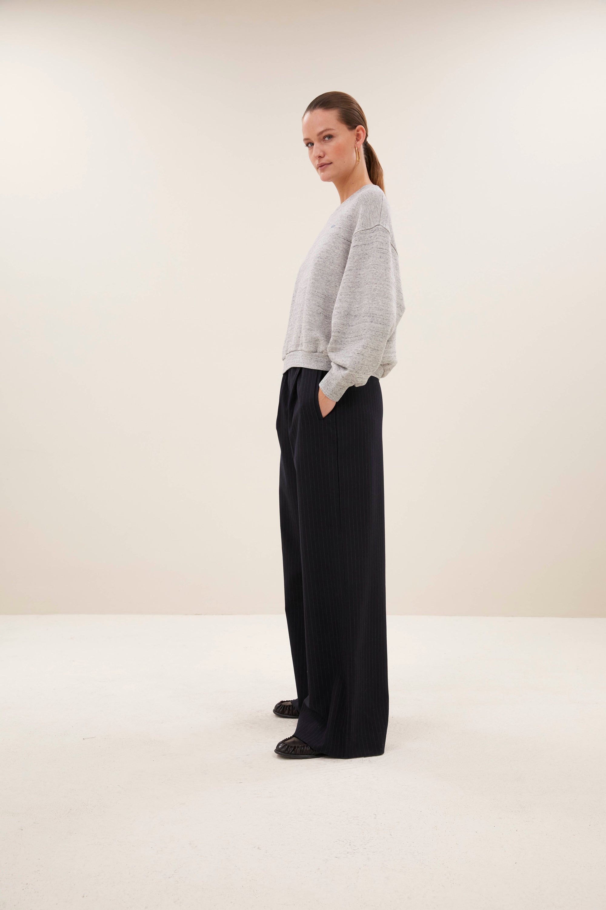 Mimi sweater, Mid grey melee
