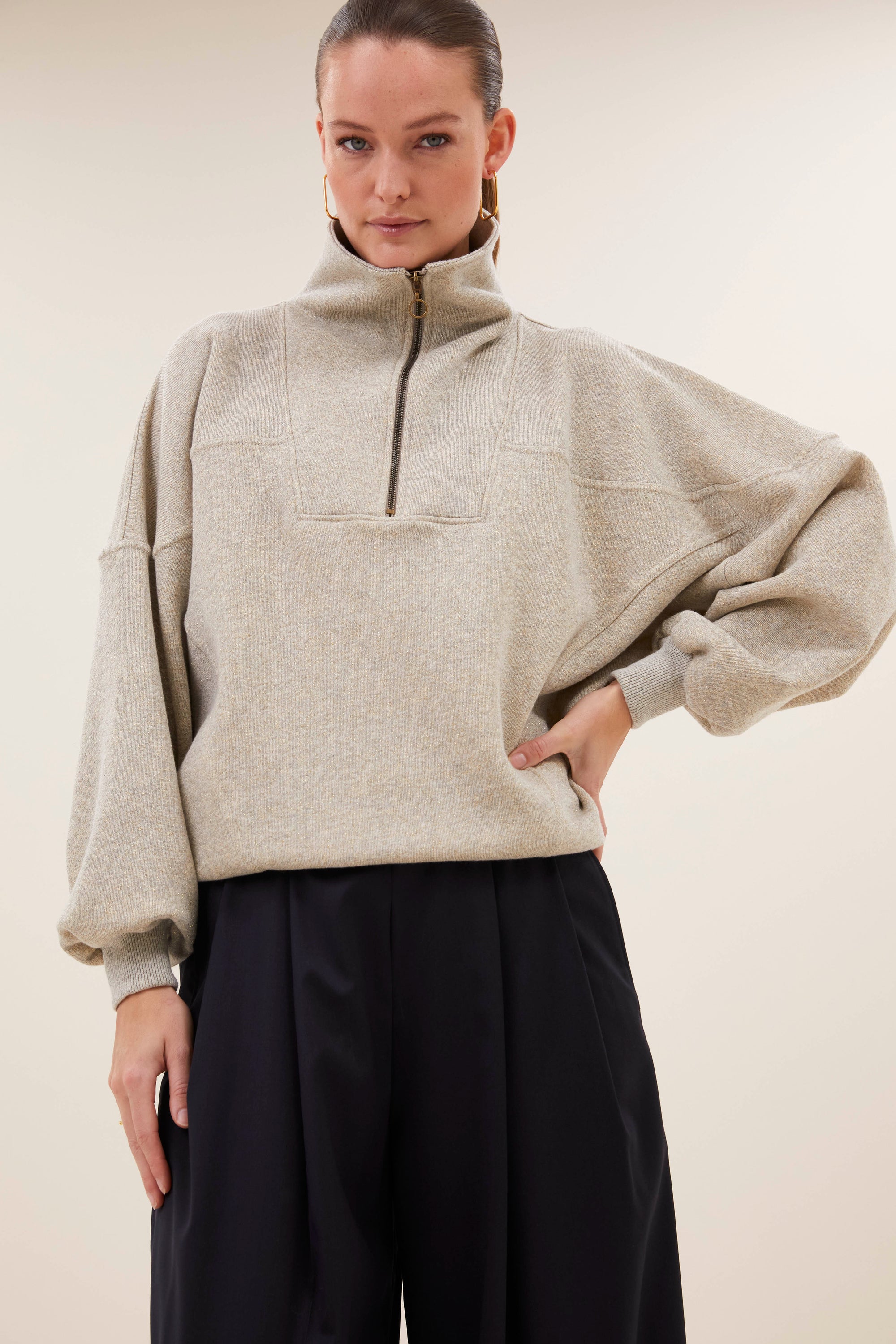 Roos sparkle sweater, Gold
