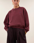 Malyn logo sweater, Burgundy crush