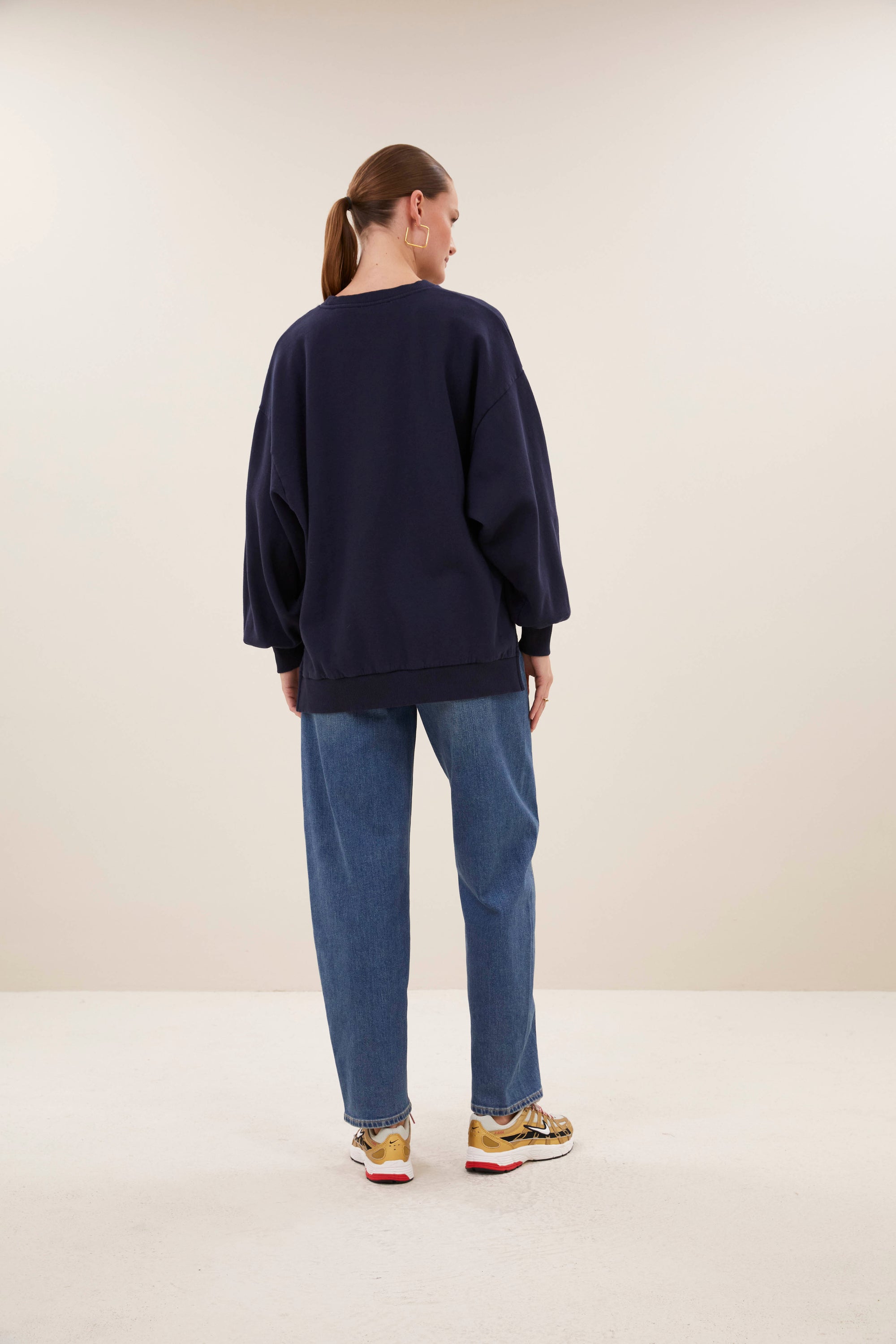 Lili long sweater, Uniform blue