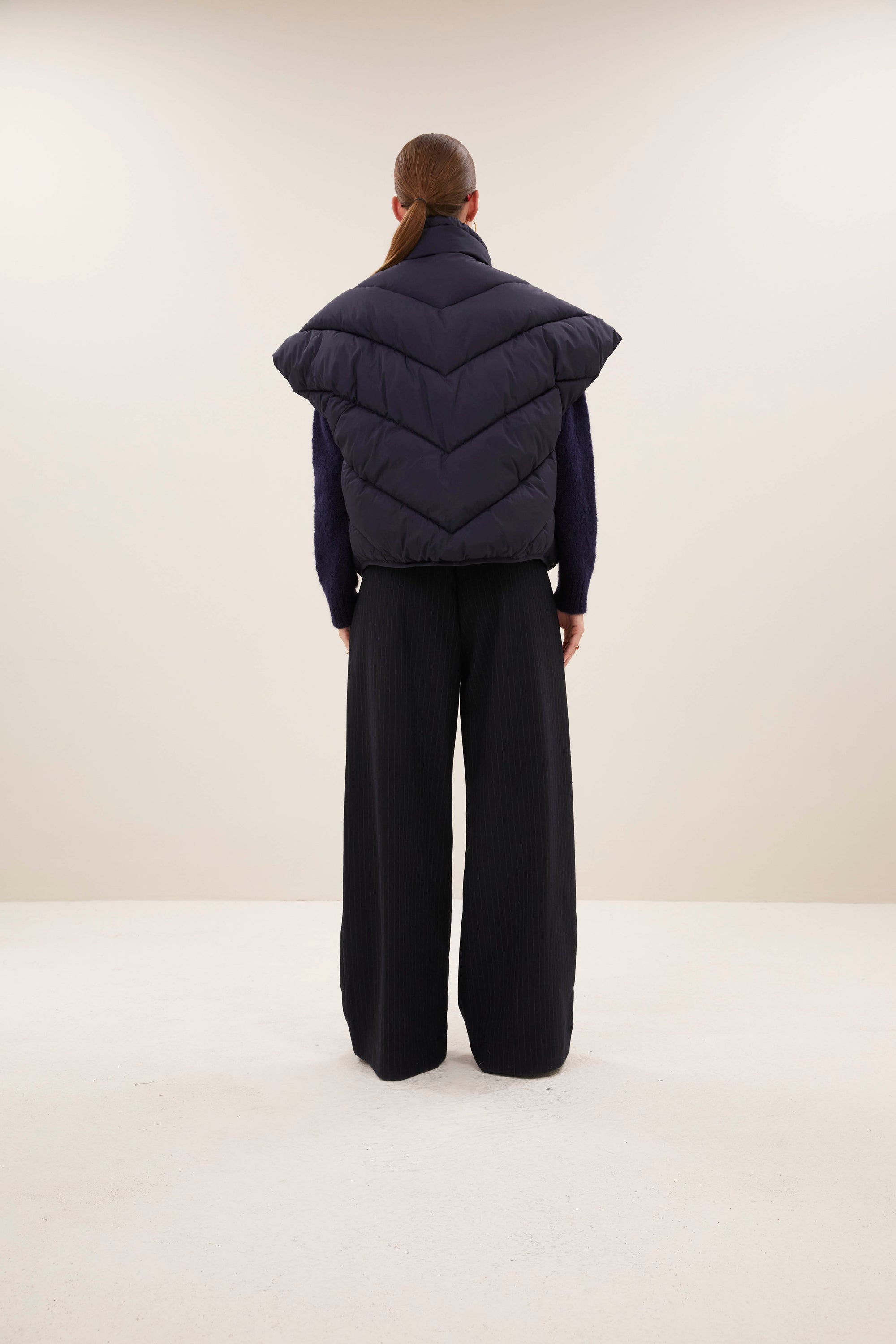 Franky sleeveless jacket, Midnight
