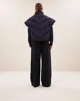 Franky sleeveless jacket, Midnight