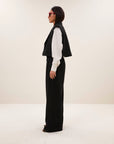 Bobi herringbone gilet, Black